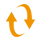 Clockwise Vertical Arrows emoji on Emojidex